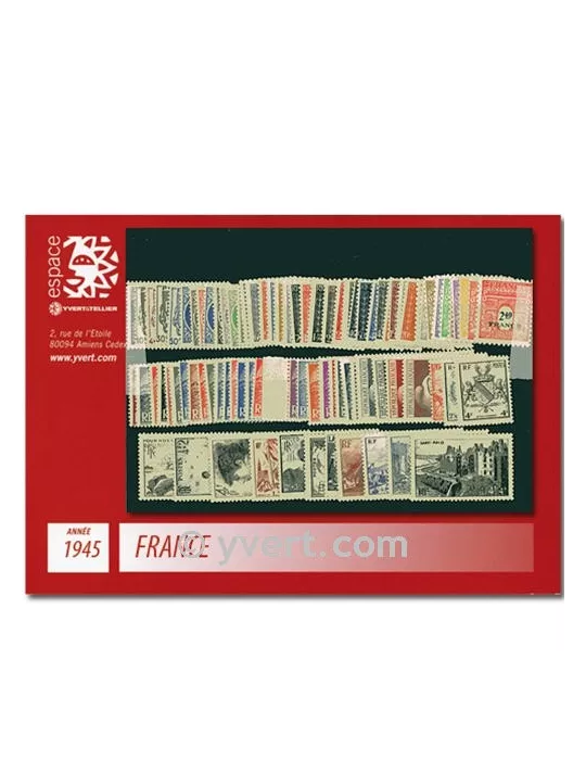 n° 669/747  - Timbre France Année complète  (1945)