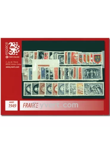 n° 823/862  - Timbre France Année complète  (1949)