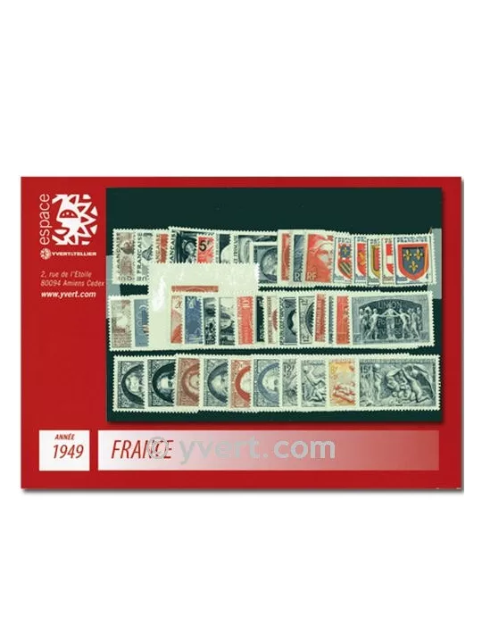 n° 823/862  - Timbre France Année complète  (1949)