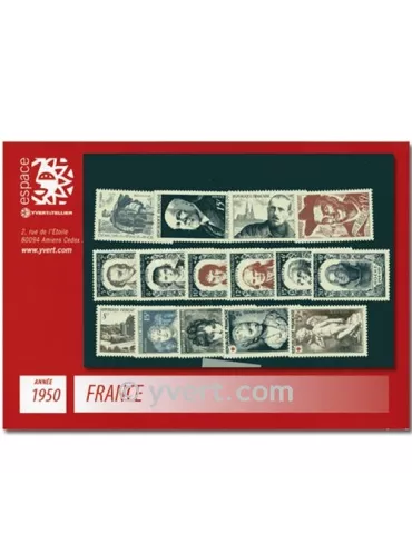 n° 863/877  - Timbre France Année complète  (1950)