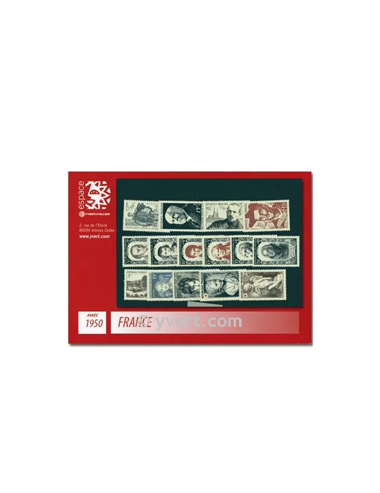 n° 863/877  - Timbre France Année complète  (1950)