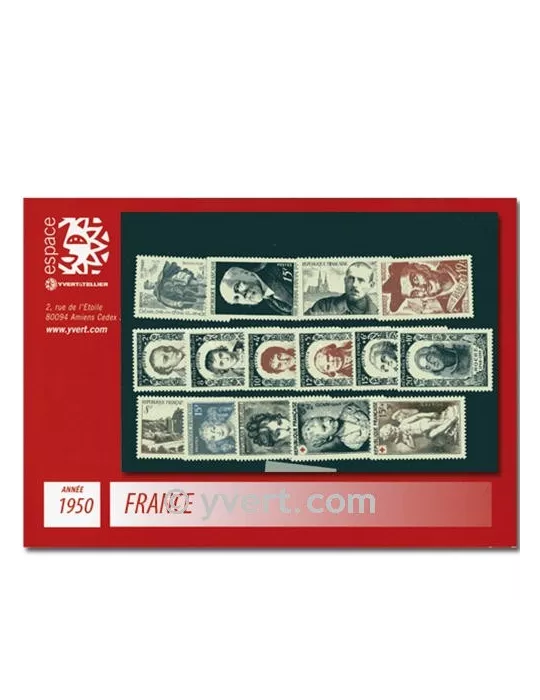 n° 863/877  - Timbre France Année complète  (1950)