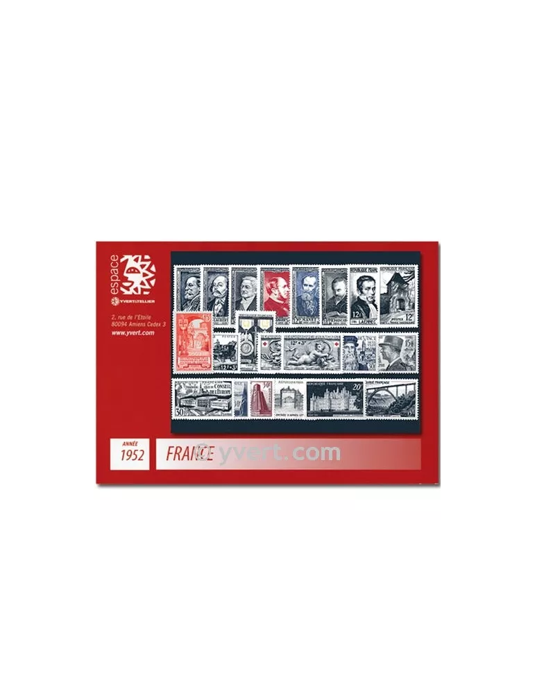 n° 919/939  - Timbre France Année complète  (1952)
