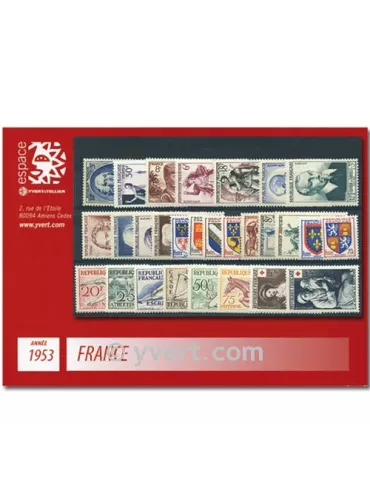 n° 940/967  - Timbre France Année complète  (1953)
