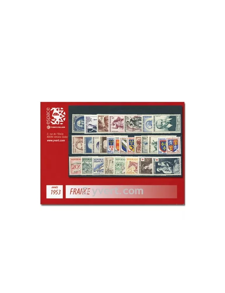 n° 940/967  - Timbre France Année complète  (1953)