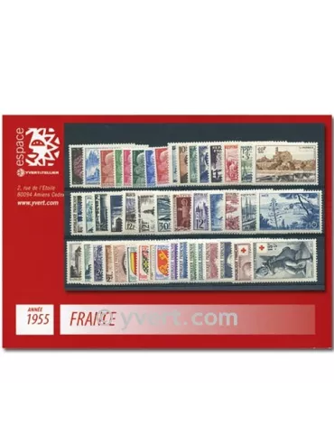 n° 1008/1049  - Timbre France Année complète  (1955)
