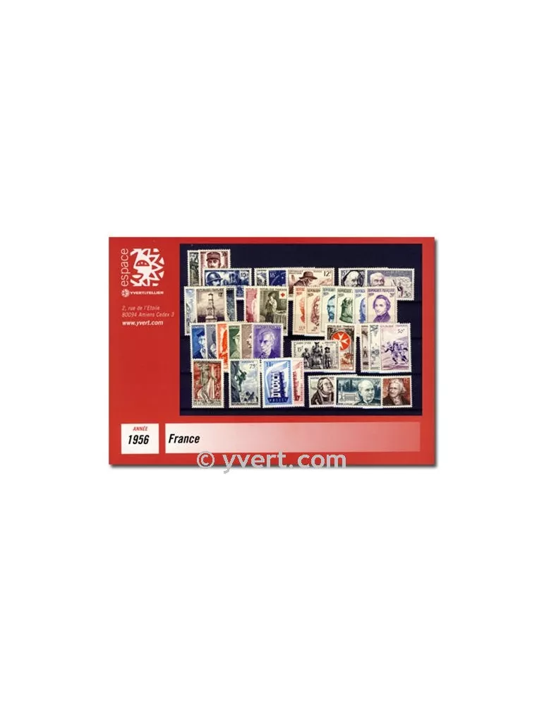 n° 1050/1090  - Timbre France Année complète  (1956)