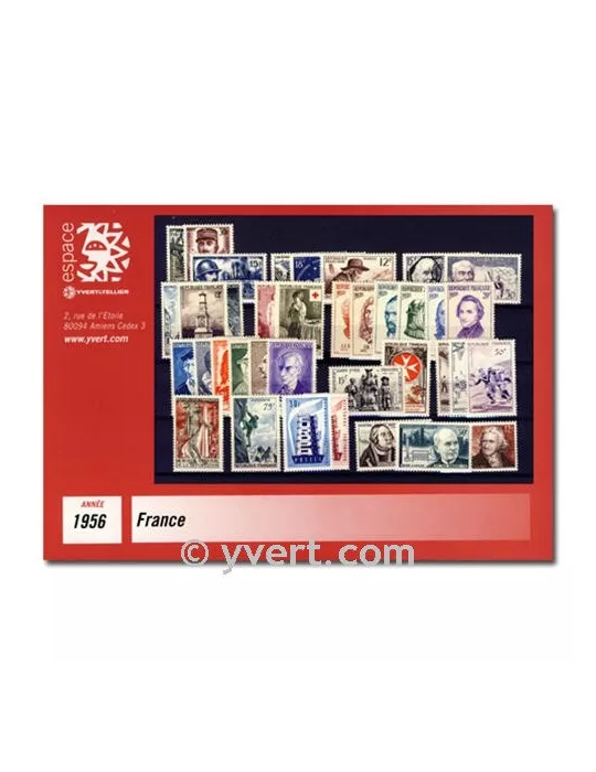 n° 1050/1090  - Timbre France Année complète  (1956)