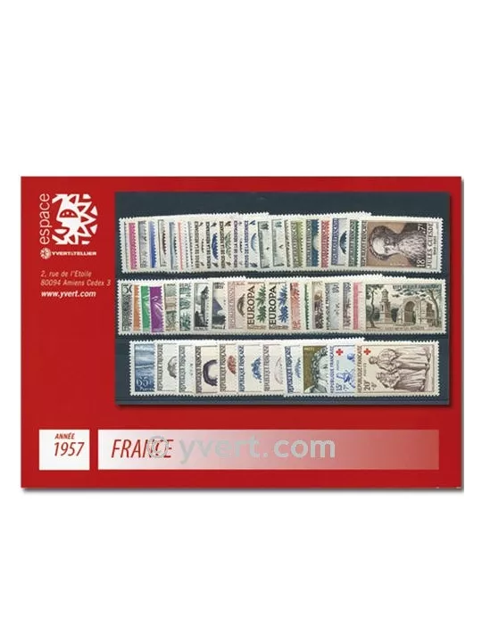 n° 1091/1141  - Timbre France Année complète  (1957)