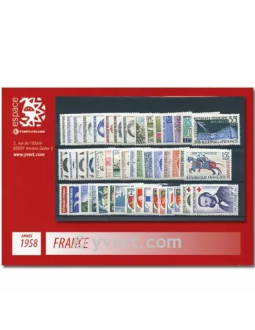n° 1142/1188  - Timbre France Année complète  (1958)
