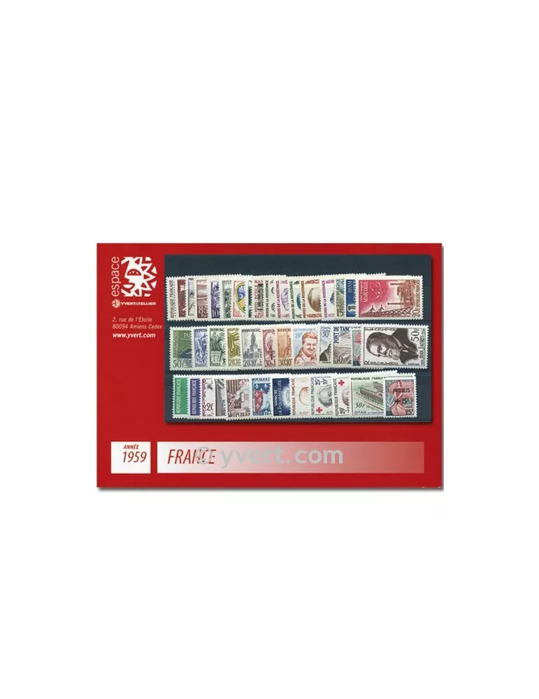 n° 1189/1229  - Timbre France Année complète  (1959)