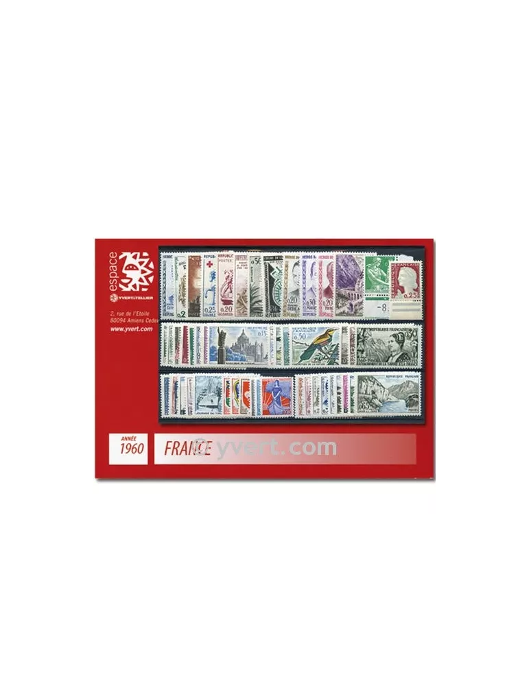 n° 1230/1280  - Timbre France Année complète  (1960)