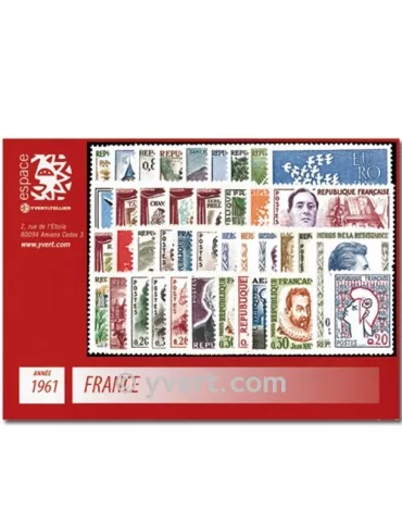 n° 1281/1324  - Timbre France Année complète  (1961)