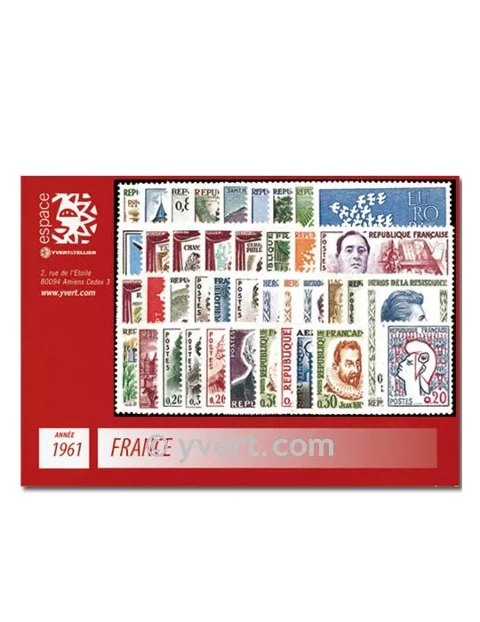 n° 1281/1324  - Timbre France Année complète  (1961)