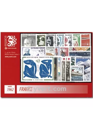 n° 1325/1367  - Timbre France Année complète  (1962)