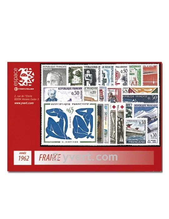 n° 1325/1367  - Timbre France Année complète  (1962)