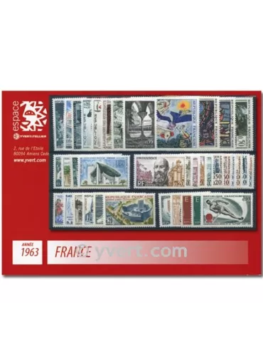 n° 1368/1403  - Timbre France Année complète  (1963)