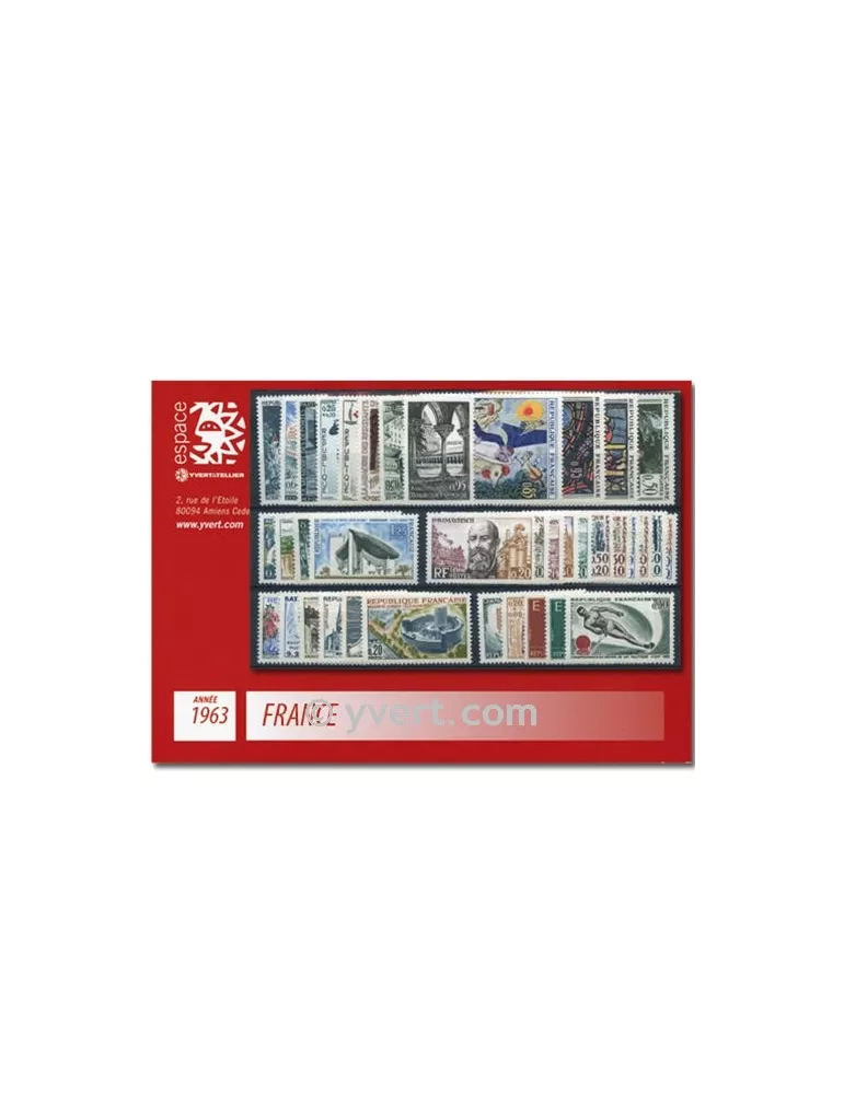 n° 1368/1403  - Timbre France Année complète  (1963)