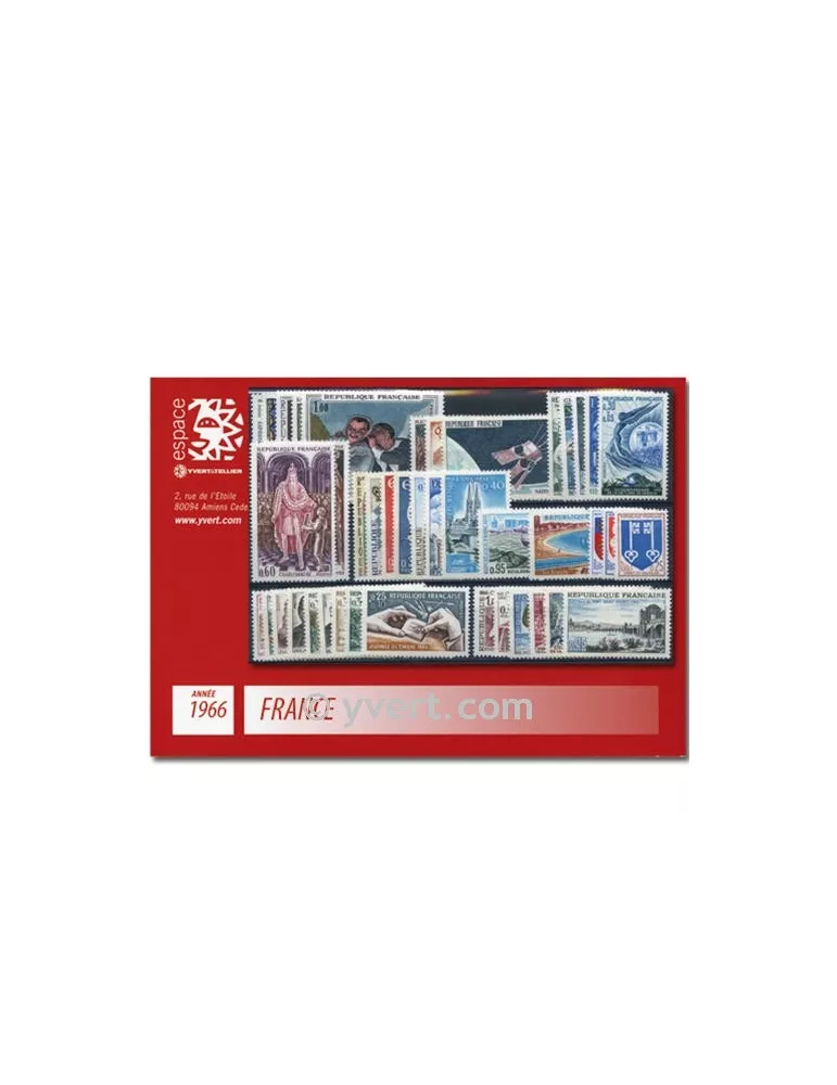 n° 1468/1510  - Timbre France Année complète  (1966)