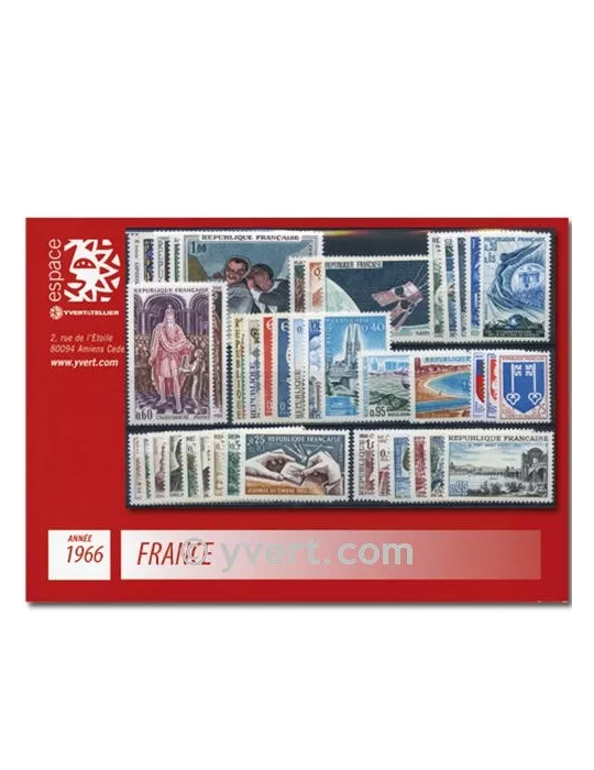 n° 1468/1510  - Timbre France Année complète  (1966)