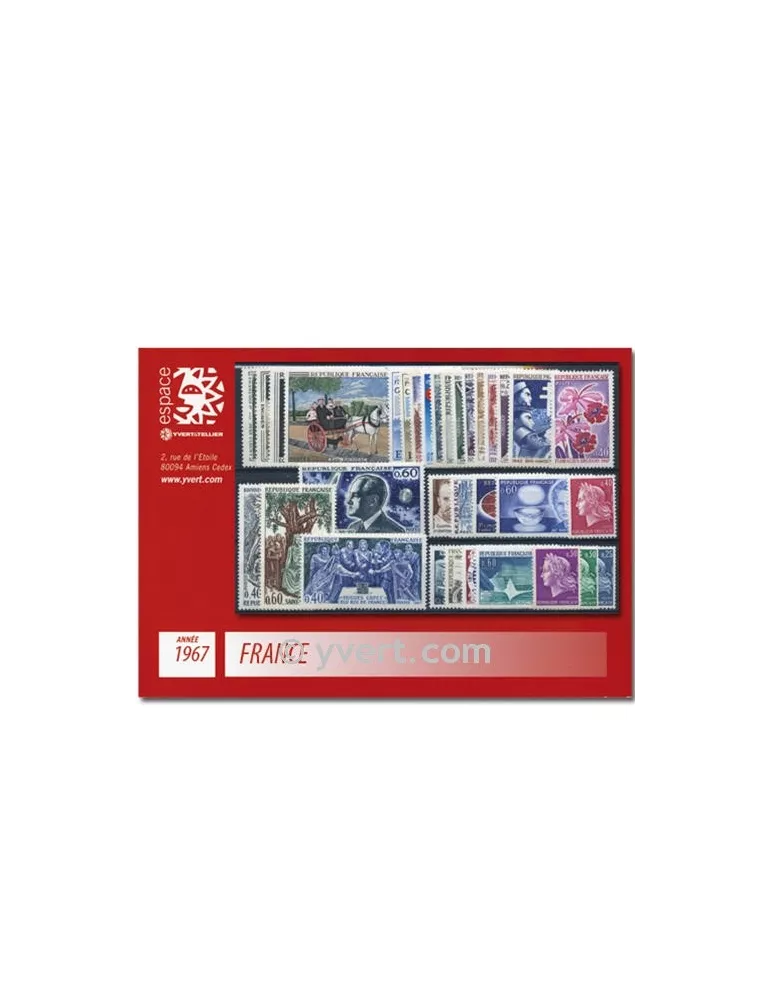 n° 1511/1541  - Timbre France Année complète  (1967)