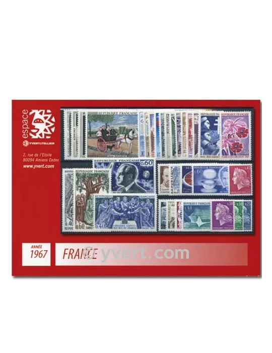 n° 1511/1541  - Timbre France Année complète  (1967)