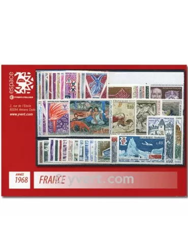 n° 1542/1581  - Timbre France Année complète  (1968)