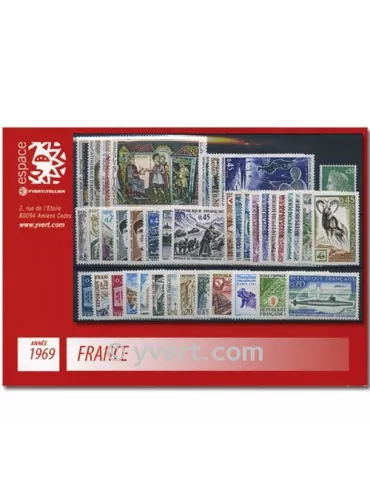 n° 1582/1620  - Timbre France Année complète  (1969)