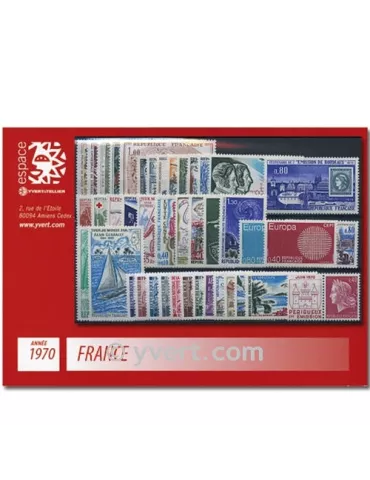 n° 1621/1662  - Timbre France Année complète  (1970)