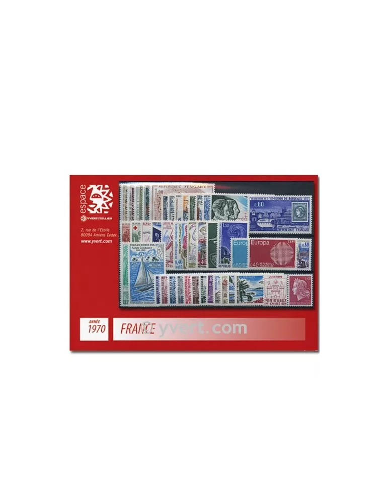 n° 1621/1662  - Timbre France Année complète  (1970)