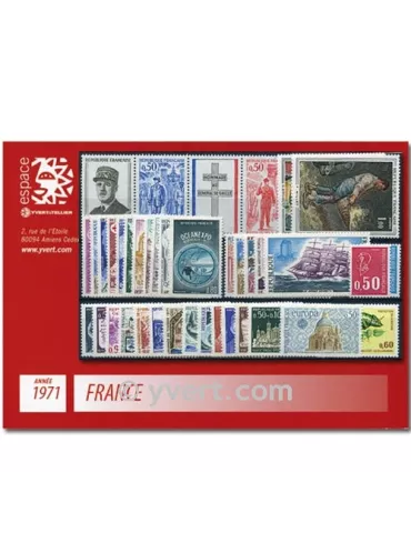 n° 1663/1701  - Timbre France Année complète  (1971)