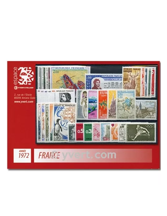n° 1702/1736  - Timbre France Année complète  (1972)