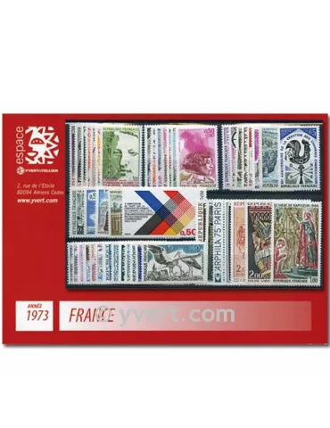 n° 1737/1782  - Timbre France Année complète  (1973)