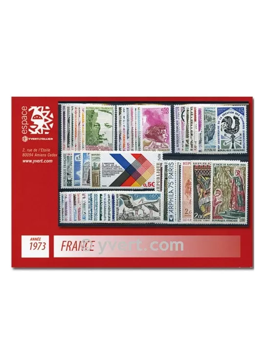 n° 1737/1782  - Timbre France Année complète  (1973)