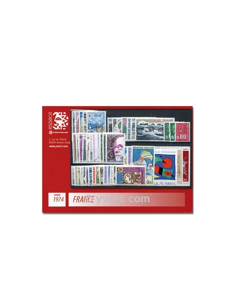 n° 1783/1829  - Timbre France Année complète  (1974)