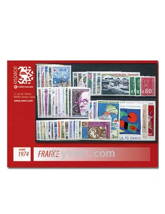n° 1783/1829  - Timbre France Année complète  (1974)