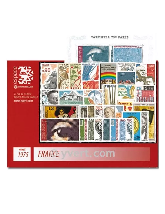 n° 1830/1862  - Timbre France Année complète  (1975)