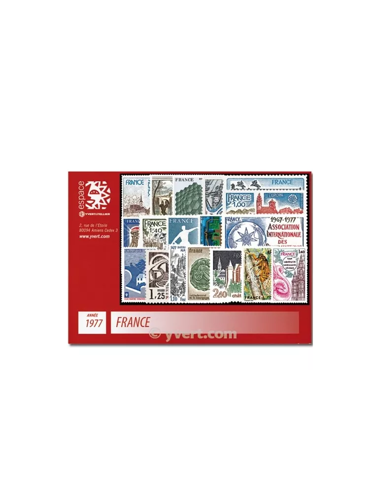 n° 1914/1961  - Timbre France Année complète  (1977)
