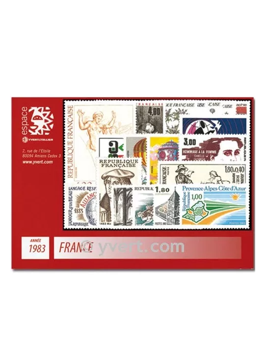 n° 2252/2298  - Timbre France Année complète  (1983)