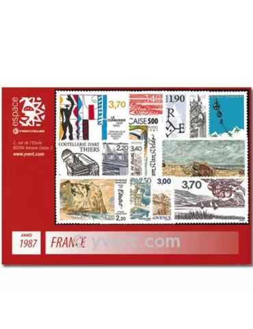n° 2452/2500  - Timbre France Année complète  (1987)