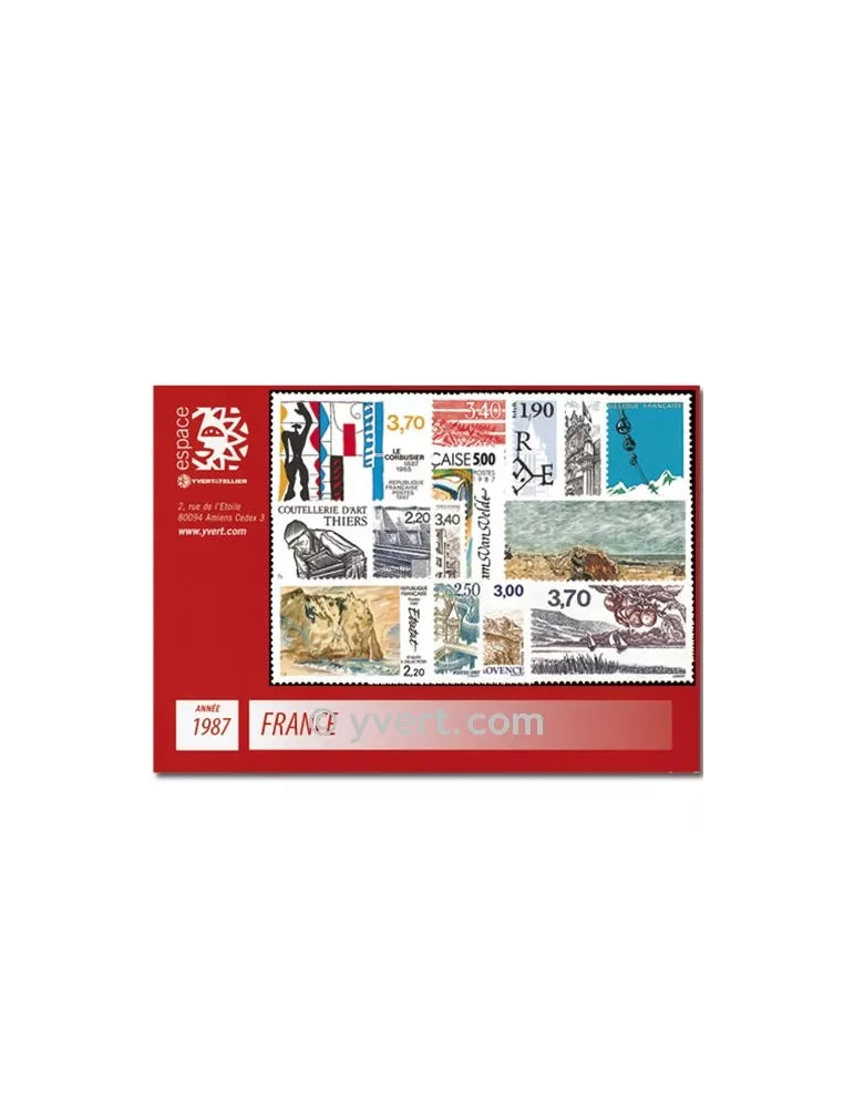n° 2452/2500  - Timbre France Année complète  (1987)