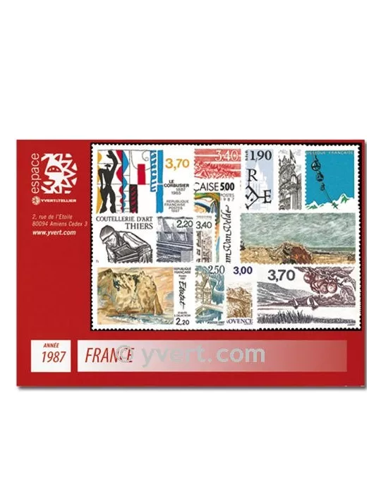 n° 2452/2500  - Timbre France Année complète  (1987)