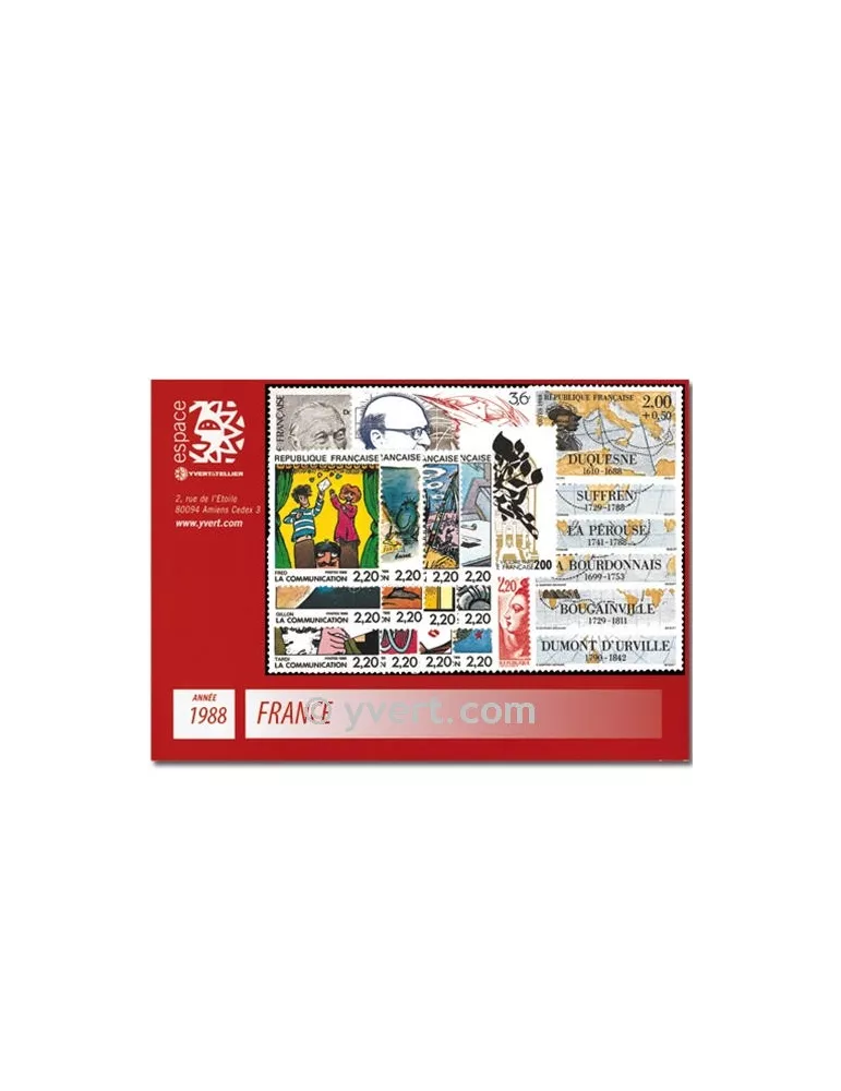 n° 2501/2559  - Timbre France Année complète  (1988)