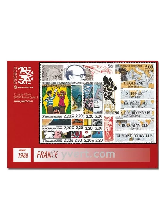 n° 2501/2559  - Timbre France Année complète  (1988)