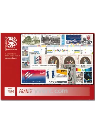 n° 2560/2614  - Timbre France Année complète  (1989)