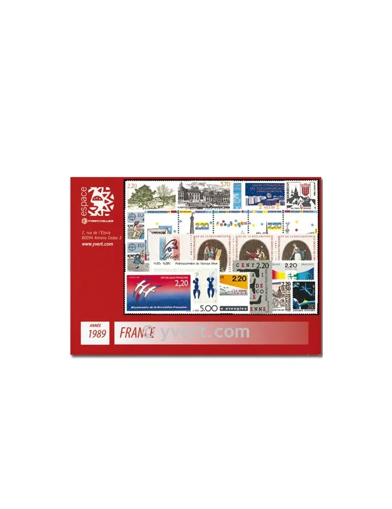 n° 2560/2614  - Timbre France Année complète  (1989)