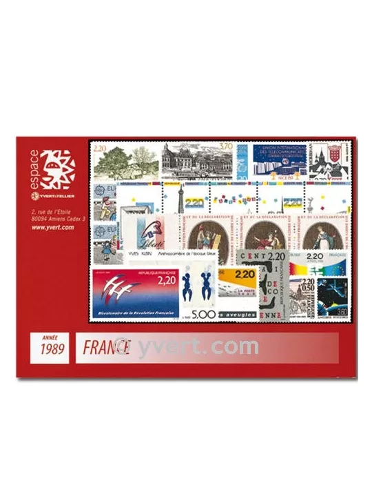 n° 2560/2614  - Timbre France Année complète  (1989)