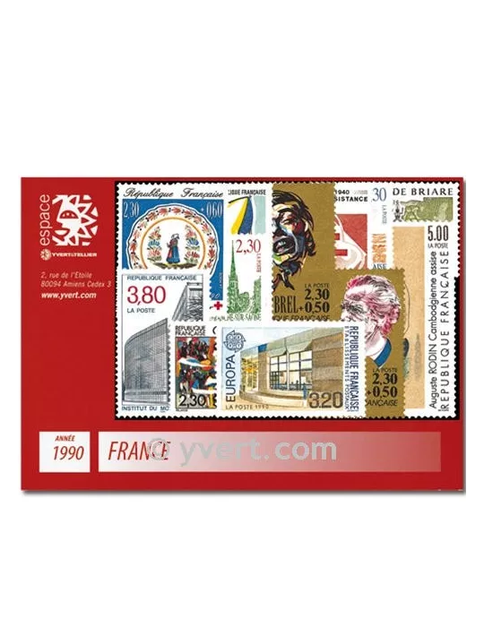 n° 2615/2675  - Timbre France Année complète  (1990)