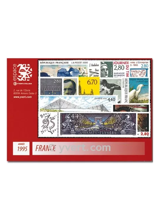 n° 2918/2985  - Timbre France Année complète  (1995)