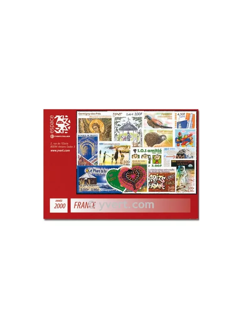 n° 3294/3366  - Timbre France Année complète  (2000)